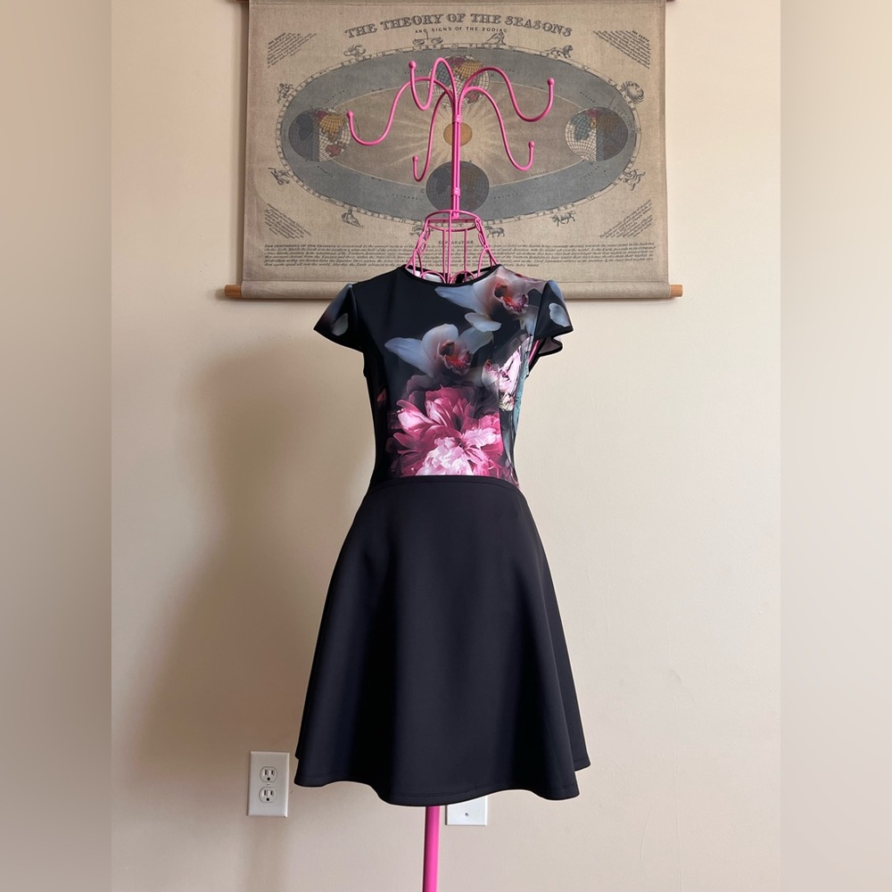 Ted Baker- Orchid Print Dress